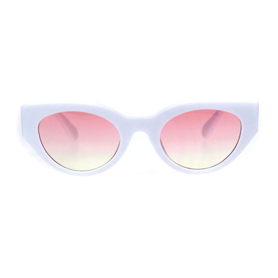 Womens Mod Thick Plastic Fashion Cat Eye Sunglasses