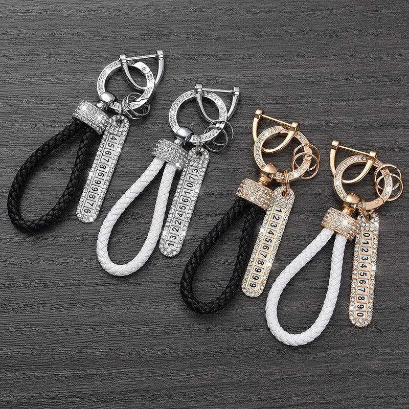 License Plate Keychain (Silver Edges)